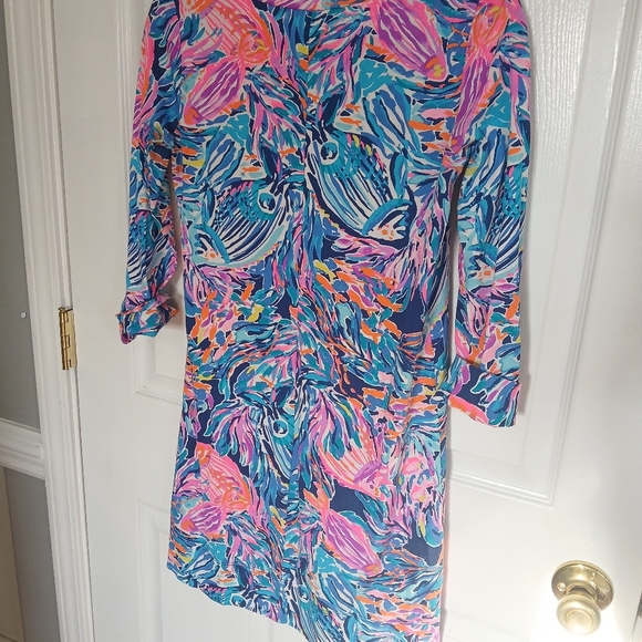 Lilly Pulitzer Dress 100% Pima Cotton Size XS Vacation Beach Cruise Resort Party - Picture 5 of 10